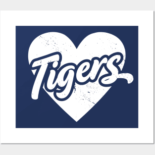 Vintage Tigers School Spirit // High School Football Mascot // Go Tigers Posters and Art